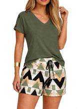 Load image into Gallery viewer, 2 piece shorts/tee set