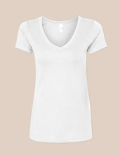 Load image into Gallery viewer, Cotton, polyester v neck tee
