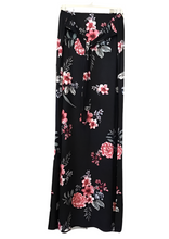 Load image into Gallery viewer, Floral tie up maxi skirt with side slits. Super soft.
