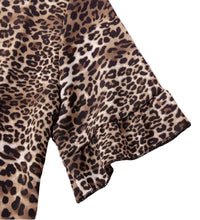 Load image into Gallery viewer, Mom and Me matching leopard print short sleeve top
