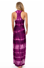 Load image into Gallery viewer, Tie dye bodycon fit racerback  maxi dress
