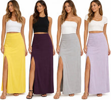 Load image into Gallery viewer, Maxi skirt with high side slits
