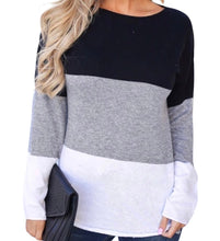 Load image into Gallery viewer, Color block sweater
