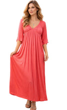 Load image into Gallery viewer, Long dress with wide fluttering sleeves
