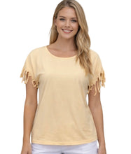 Load image into Gallery viewer, Short sleeve tee with tassels

