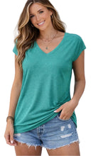 Load image into Gallery viewer, Solid color v-neck tee
