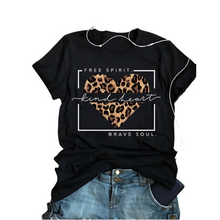 Load image into Gallery viewer, Free Spirit, Kind Heart, Brave Soul Black tee
