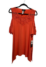 Load image into Gallery viewer, Beautiful coral cold shoulder top with knotted sleeves
