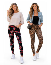 Load image into Gallery viewer, One size ladies patterned leggings
