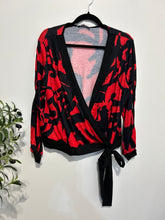 Load image into Gallery viewer, 1XL blouse with slits in sleeves and bow
