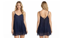Load image into Gallery viewer, Navy beach dress with crisscross back
