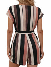 Load image into Gallery viewer, Striped romper with pockets
