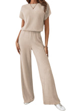 Load image into Gallery viewer, Short sleeve super soft ribbed jumpsuit
