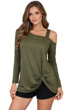 Load image into Gallery viewer, One strap sweater with crossed front design
