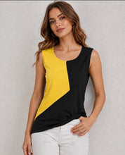 Load image into Gallery viewer, Colour block sleeveless top
