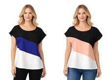 Load image into Gallery viewer, Block colored non stretch tee
