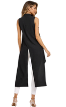 Load image into Gallery viewer, Unique chic long sleeveless crossover top
