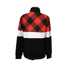 Load image into Gallery viewer, Red Buffalo plaid colorblock pullover
