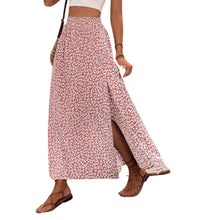 Load image into Gallery viewer, Ditsy floral long skirt with slit
