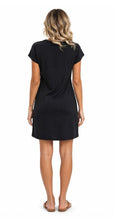Load image into Gallery viewer, Colour block twisted hem t-shirt dress
