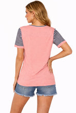 Load image into Gallery viewer, Animal print striped tee
