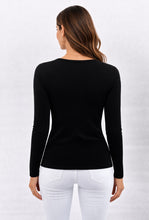 Load image into Gallery viewer, Long sleeve shorter style sweater with mesh front &amp; lots of bling (sequins)
