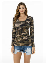 Load image into Gallery viewer, Lightweight camouflage long sleeve top
