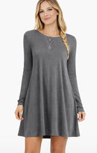 Load image into Gallery viewer, Long sleeve flowy casual dress (Accessories not included)
