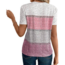 Load image into Gallery viewer, Pink colorblock tee
