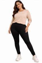 Load image into Gallery viewer, Plus size black leggings
