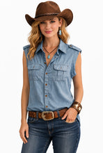 Load image into Gallery viewer, Western style button up shirt
