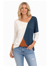 Load image into Gallery viewer, Lightweight color block sweater
