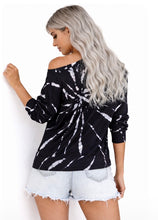 Load image into Gallery viewer, Black tie-dye pullover
