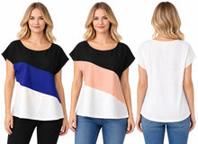 Load image into Gallery viewer, Block colored non stretch tee
