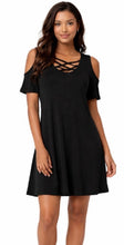 Load image into Gallery viewer, Cold shoulder crisis cross dresses on clearance
