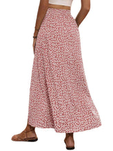 Load image into Gallery viewer, Ditsy floral long skirt with slit
