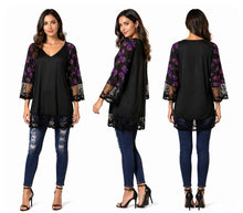 Load image into Gallery viewer, Dressy top with butterfly sleeves
