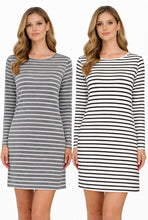 Load image into Gallery viewer, Striped lightweight tunic/dress
