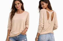 Load image into Gallery viewer, Apricot racerback long sleeve top
