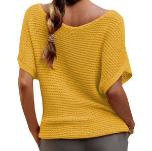 Ginger color dolman sleeve acrylic tee