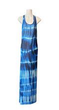 Load image into Gallery viewer, Tie dye bodycon fit racerback  maxi dress
