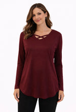 Load image into Gallery viewer, High/low criss cross sweater
