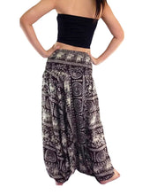 Load image into Gallery viewer, Ladies comfy baggy wide leg Boho pants
