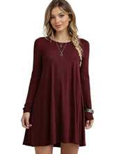 Load image into Gallery viewer, Long sleeve flowy casual dress (Accessories not included)
