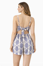 Load image into Gallery viewer, Patterned romper with tie up back
