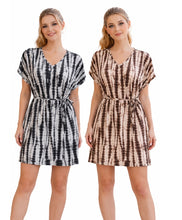 Load image into Gallery viewer, Striped one size dress
