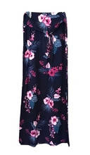 Load image into Gallery viewer, Floral tie up maxi skirt with side slits. Super soft.

