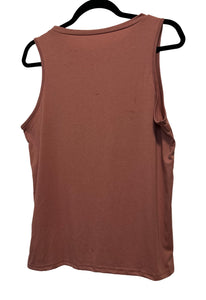 Solid color pleated tank