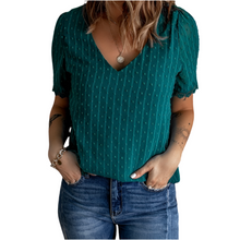 Load image into Gallery viewer, Swiss dot blouse with lace trim
