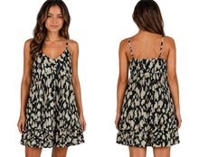 Load image into Gallery viewer, Cami dress with ruffle and adjustable spaghetti straps
